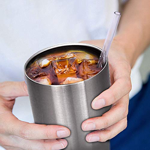 Zytc Reusable Drinking Straws,Long Clear Plastic Straws For 20 Oz & 30 Oz Yeti,Ozark Trail Tumblers,Set Of 8 With Cleaning Brushes (Plastic Drinking Straws-8Pcs+2) #TOP5