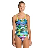 Speedo Damen Jungen Badehose Knielang Flipturns krumpy Weave Raffhalter One Piece Badeanzug, Damen, Multi, 34