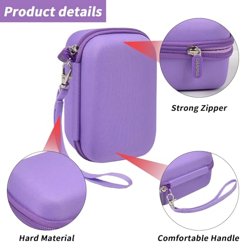 Funda rígida para cámara digital color púrpura miniatura 3