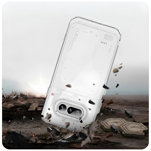 Image of Anti-Yellow Clear Case for Nothing Phone 4a | UV Shield Technology | Zero-Yellowing Formula | Drop Protection | TPU + Polycarbonate | Crystal Clear