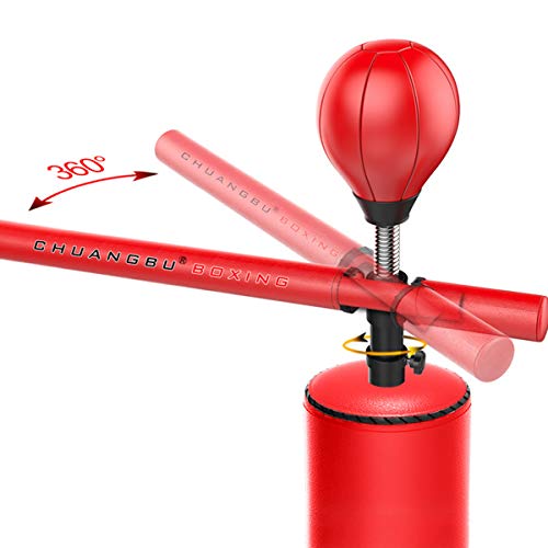 Pedestal Bags Lxn 3 In 1 Boxing Speed Trainer, 360° Spinning Bar, Heavy Training Boxing Punch Bag With Reflex Bar & Gloves, Solid Speed Punching Bag Free Standing, Adjustable Height, For Adult&Kid #TOP1