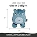 Barkbox Grey Bear Hugger Super Chewer 2-in-1 Plush Exterior Hard Core Plush Toy, Large Breeds