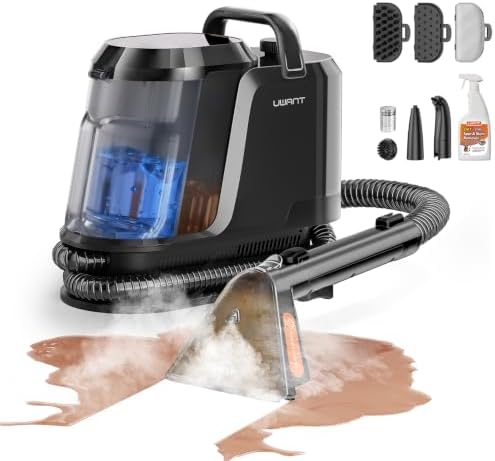 Uwant Carpet Cleaner Machine with Steam&Hot&Cold Water System 18K...