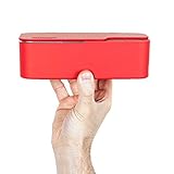 ✔ DESIGN – Kompakt und Handlich für eine platzsparende und effektive Brillenreinigung zu Hause gefertigt. Die Flüssigkeitswanne ist aus rostfreiem Edelstahl und hat ein Fassungsvermögen von 450ml.