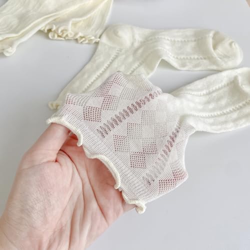 Ruffle Socks Women Frilly Socks, Cute White Summer Autumn Ankle Casual Socks for Girls 5 Packs, Soft Breathable Cozy4