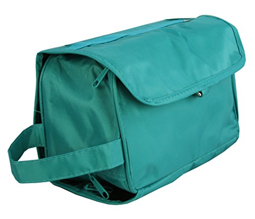 Hanging-Travel-Bag-with-Toiletries-Organizer-Teal