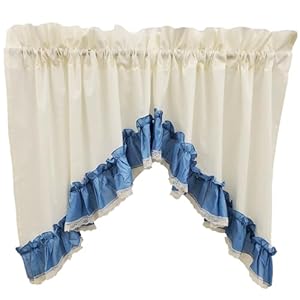 Martha Extra Full Ruffled 82Wx38L Swag Pair- Slate Martha Extra Full Ruffled 82Wx38L Swag Pair Slate