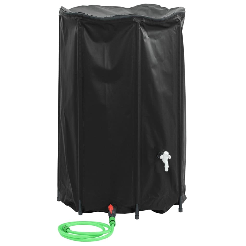 Serbatoio acqua con rubinetto pieghevole 1000 L PVC giardino esterno