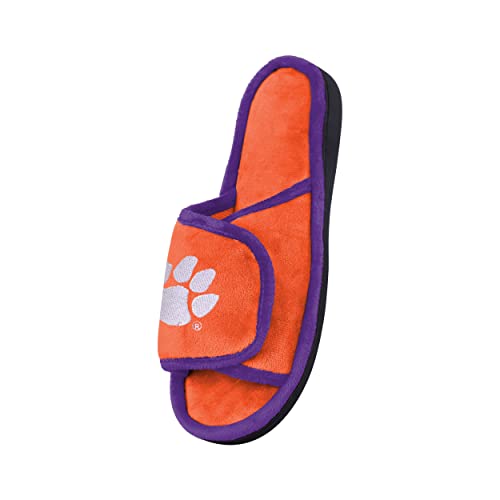 FOCO Clemson Tigers Memory Foam Velcro Slipper Slide - Mens Large