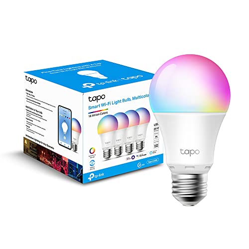 Tapo L530E, Lampadina WiFi Intelligente LED Smart Multicolore, E27 Lampadina Compatibile con Alexa e Google Home, 806 Lumen, 9W, Senza hub richiesto,