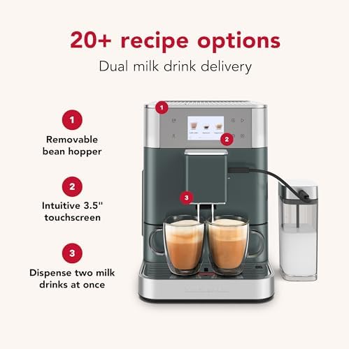 KitchenAid Fully Automatic Espresso Machine KF7 with Milk Attachment, KES8557JP - Thumbnail 5