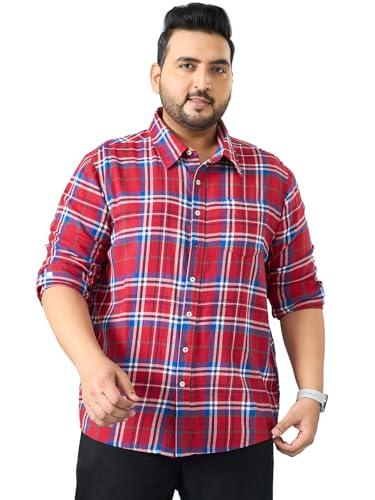 Chemise à carreaux homme idéale pour un week-end décontracté en grande taille