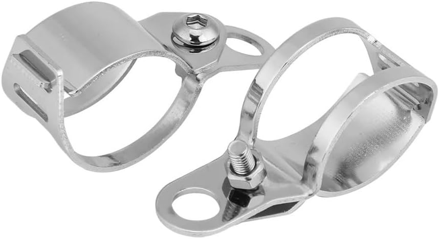 Motorcycle Headlight Bracket Clamp 1 Pair Motorcycle Turn Signal Light Mount Bracket Fit for 30-45mm Front Fork Scooter Motorcycle Auxiliary Headlight