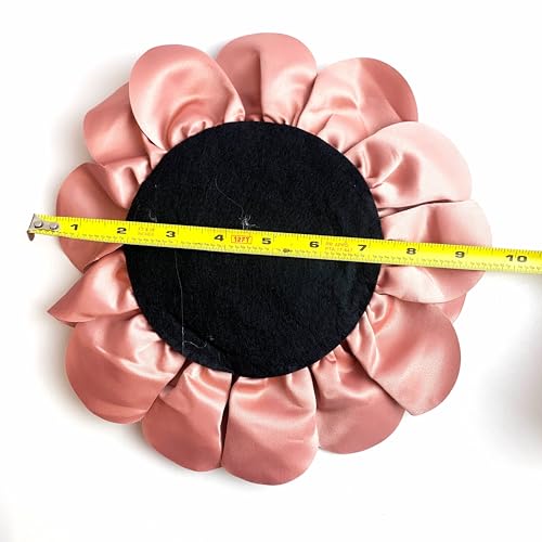Image of Heyiwell Large Satin Fabric flower for Brooch Pin Wedding Party Dance Dress Suit Clothes Head Hair Accessories DIY Decor 9.45 inchInch