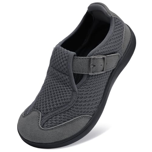 Image of BARERUN Womens Walking Shoes Wide Diabetic Shoes for Women Slip On Barefoot Orthopedic Bunion Neuropathy Arthritis Edema Bunion Sneakers Indoor Outdoor with Zero Drop Rubber Sole