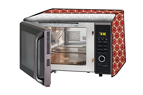 Image of Stylista PVC Microwave Oven Cover for LG 21 L Convection MC2146BP, Packed Pattern Multicolor