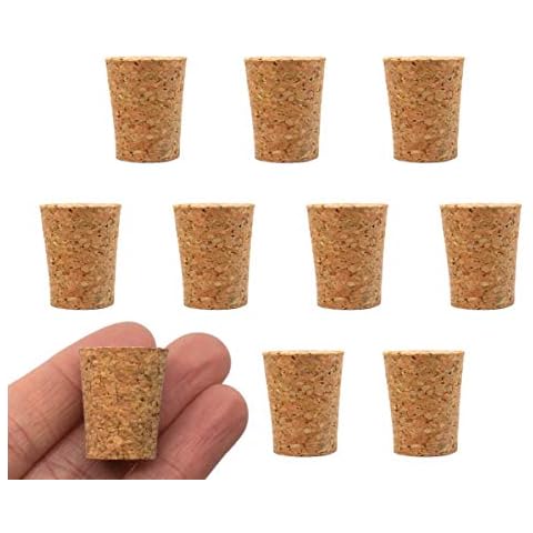 Eisco Labs 10PK Cork Stoppers Cover