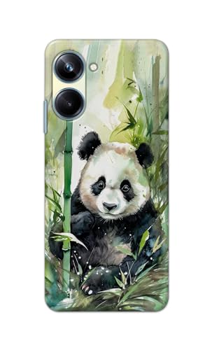 Image of Printed Hard Back Cover for Realme 10 Pro 5G Back Cover (Panda -J1) -190724(EA)