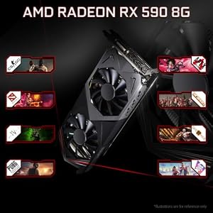 Tisukisu Prebuilt Gaming PC Desktop, Core i7 Tower Computer, RX590 8G, Win11 — photo 3 of 6