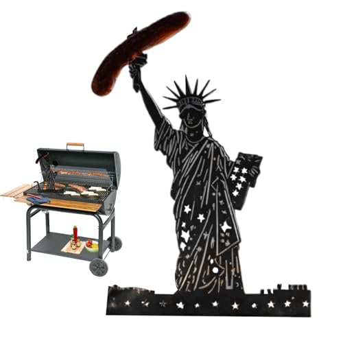 Porta della griglia per Hot Dog - Graffio in Acciaio Inossidabile da 20x15 cm, Strumenti per Barbecue da Cucina, Supporto per spiedini Multi -Uso | per Barbecue all'aperto per Picnic, campeg