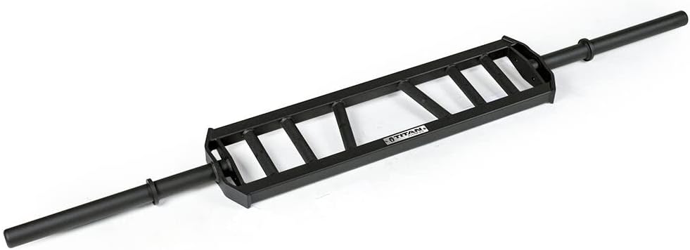 Titan Fitness Hybrid Multi-Grip Olympic Barbell V3, Rated 1,900 LB, Rackable Swiss/Football Bar