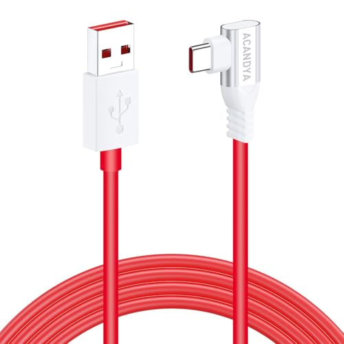ACANDYA 6FT USB Type C Cable for OnePlus 8 Pro, 80W 65W for SuperVOOC/Warp/Dash Charging Cable Rapid Data Syncing Fast Charger USB C Cable for OnePlus 13 12 12R Open 11 10 8 7T Pro 7 6T, Red