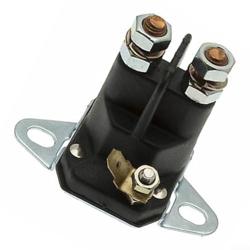 Getdoublerich Interruptor solenoide universal para tractor cortacésped, compatible con postes de 1/4, reemplazo rápido y fácil para MTD 725 0530, Murray 24285, Snapper 1 8817 y más, 1225574488