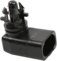 Vista 2 de Conjunto de sensor de temperatura de aire ambiental original ACDELCO 25775833 GM, con 2 terminales y 2 tiras de alineación