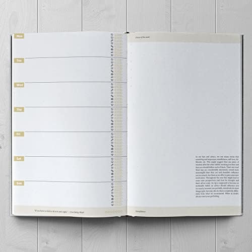 A good plan | holistic calendar for more mindfulness and self-love | undated journal and planner (petrol)