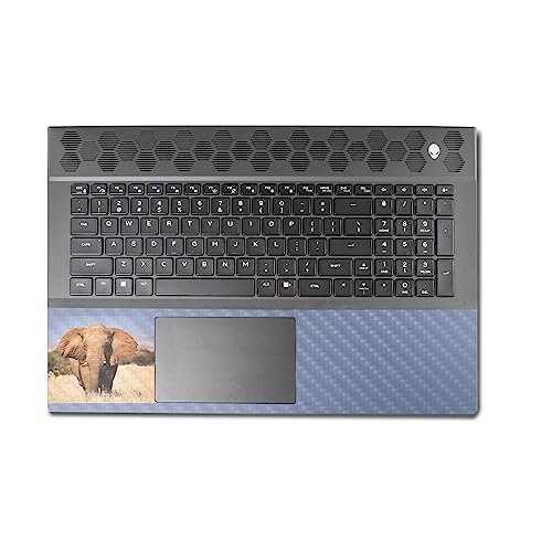 Image of MightySkins Carbon Fiber Skin Compatible with Alienware M18 R1 (2023) Full Wrap Kit - Elephant | Protective, Durable Textured Carbon Fiber Finish | Easy to Apply & Change Styles | Made in The USA