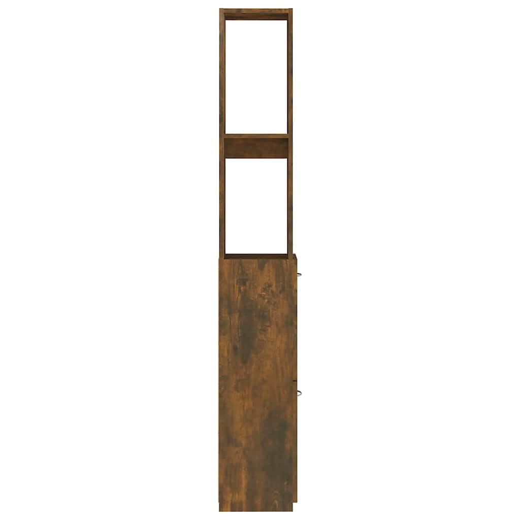 Armadietto da bagno in rovere affumicato, 25 x 26,5 x 170 cm