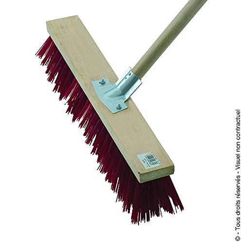 Balai de cantonnier XL 60 cm - Avec manche bois 1,3 m