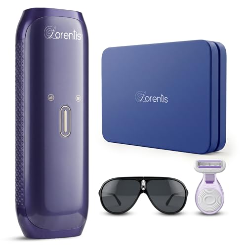Image of Lorentis IPL laser Hair Removal Device - FDA Approved, Painless & Permanent Hair Reduction for Women & Men - Unlimited Flashes for Face, Body & Bikini - 2 Year Warranty