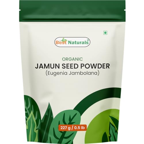 Best Naturals Certified USDA Organic Jamun Seed Powder, 227 Gram, Gluten Free, GMO Free, Vegan