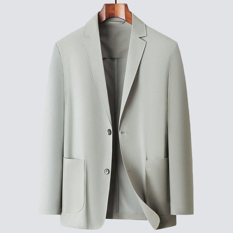Blazer homme soie glacée léger veste décontractée de printemps
