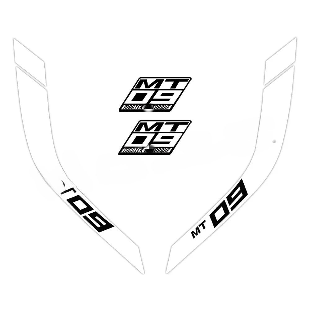 for Ya&maha MT-09 MT09 Mt 09 FZ-09 FZ09 2014-2023 Motorcycle Fuel Tank Stickers Stripe Decals Accessories Motorcycle Tank Pad