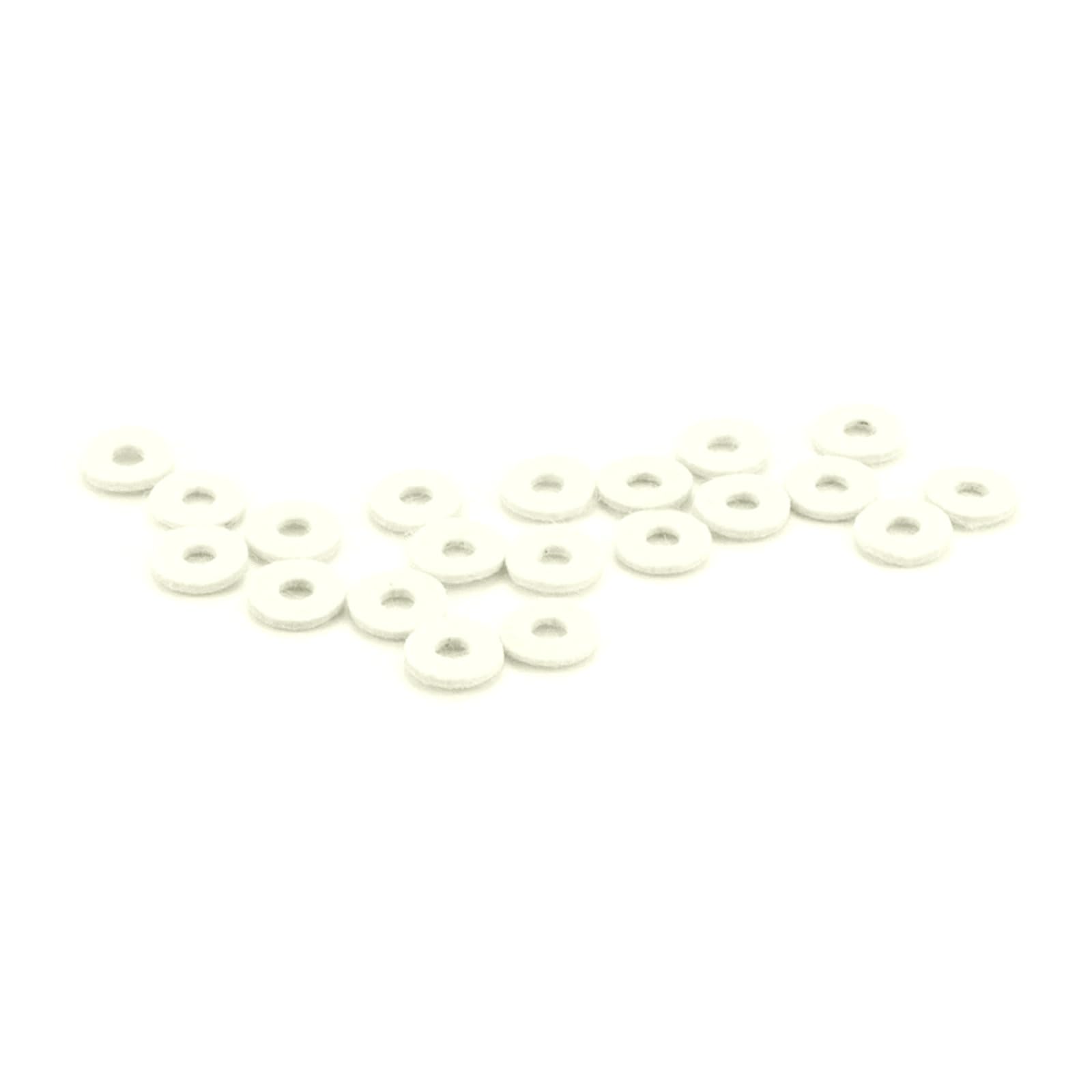 Zhouyqx As Shown 20Pieces Trumpet Valves Felt Washers Cushion Trumpet Top Cap Felt Pads Trumpet Replacement Musical Instrument Accessories