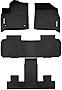 OEDRO Floor Mats Compatible with 2018-2023 Chevrolet Traverse with 2nd Row Bucket Seats, Unique Black TPE All-Weather Guard, Includes 1st, 2nd and 3nd Row Full Set Liners
