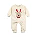 Ding-dong Baby Boys Girls Christmas Fleece Romper