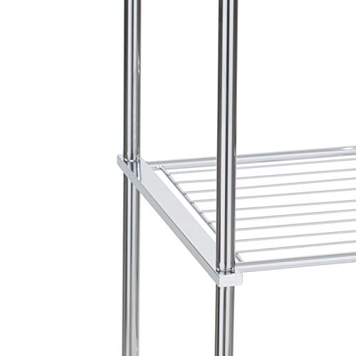 Organize It All 3 Tier Chrome Space Saver Bathroom Organizer, Modern Look, Great For Tight Places, Chrome Finish, Home Storage, Bathroom #TOP4