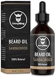 Striking Viking Beard Oil Conditioner Sandalwood Scent - Natural Organic Formula with Tea Tree, Arga