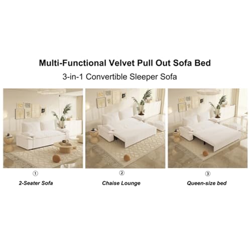 Upyooe 70.1 Inch Futon Sofa Bed Queen Size, Pull Out Bed thumb #4