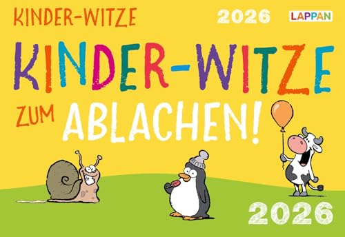 Kinder-Witze zum Ablachen! 2026: Mein Kalender für jeden Tag:...