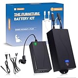 Moovolt 5000mAh Universal Battery Pack for Reclining Furniture, Rechargeable Wireless Power Supply Fits Furniture with 2-Pin Connection, Batteries for Electric Sofas, Couch, Power Recliner Chair