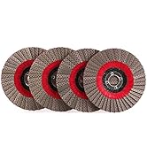 4Set 4" Diamond Flap Disc Grinding Sanding Wheels - Sander Tile Stone Marble Concrete Granite Cer...