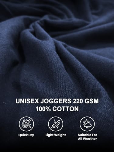 Image of XENOVAURBAN Joggers for Men | Casual wear 100% Combed Cotton Joggers | Unisex fit with Back and Side Pockets