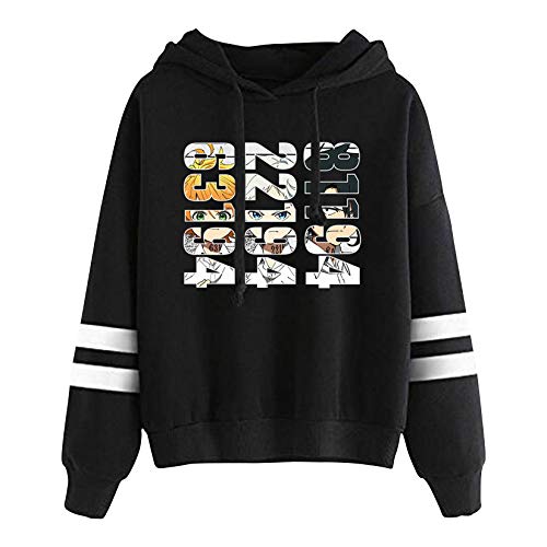 Novo moletom com capuz The Promised Neverland Emma Norman Ray Anime manga longa listrada moletons un