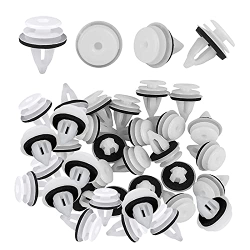 Neoreser Clip de Fixation de Voiture, 50PCS Universal Retenue Vehicle Clips Rivets en Plastique, Retenue Vehicle Clips, Fixation de Carrosserie pour Auto Voitures Panneaux de Portes Cover