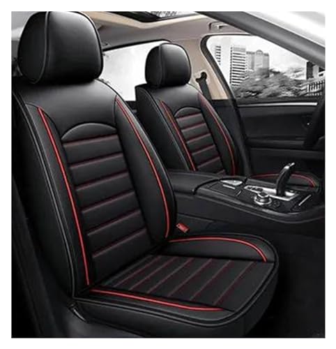 Housse de protection universelle siege voiture noir rouge 5 places pour Leon Arona Ateca