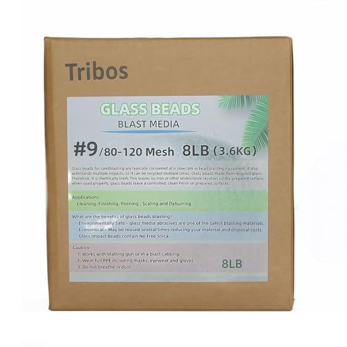 Glass Bead Media for Sandblasting (8LB Mesh #9)